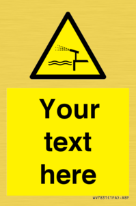 Custom warning water cannon